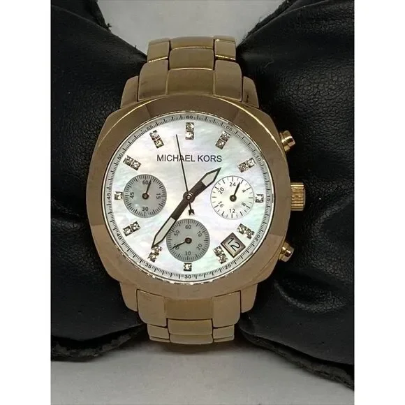 Michael Kors MK5336 Women's Gold Stainless Steel Analog Dial Quartz Watch LB342 - Picture 3 of 12